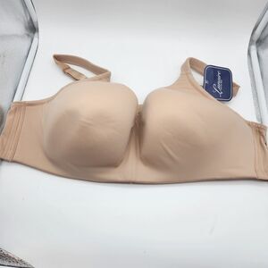 Lunaire 52B NWT Full Support  Wireless Beige Nude Bra